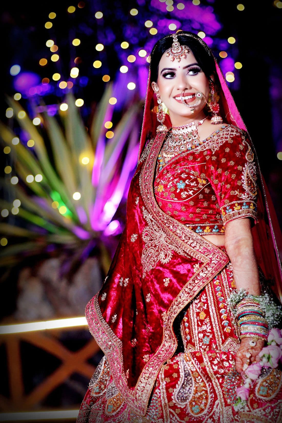Sindoori Red Kadwa Bridal Banarasi Saree | Handwoven Motifs