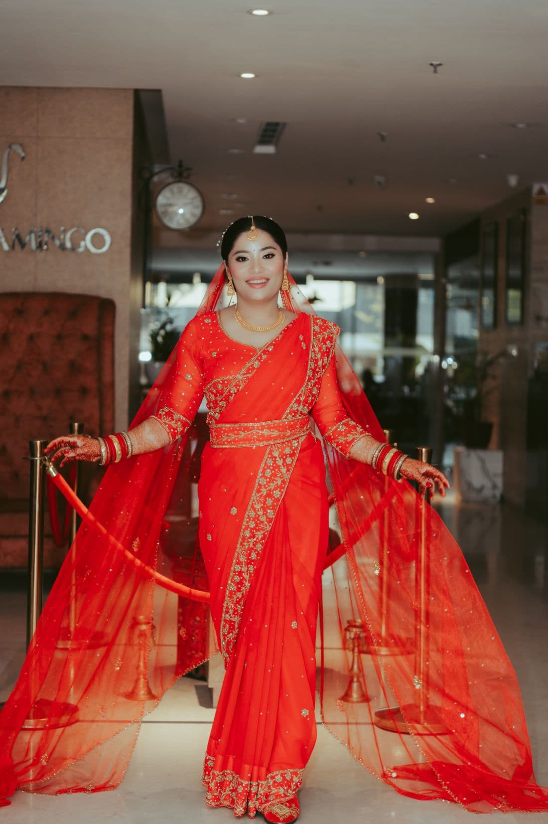 Rust Red Mashru Silk Banarasi Saree | Limited Edition