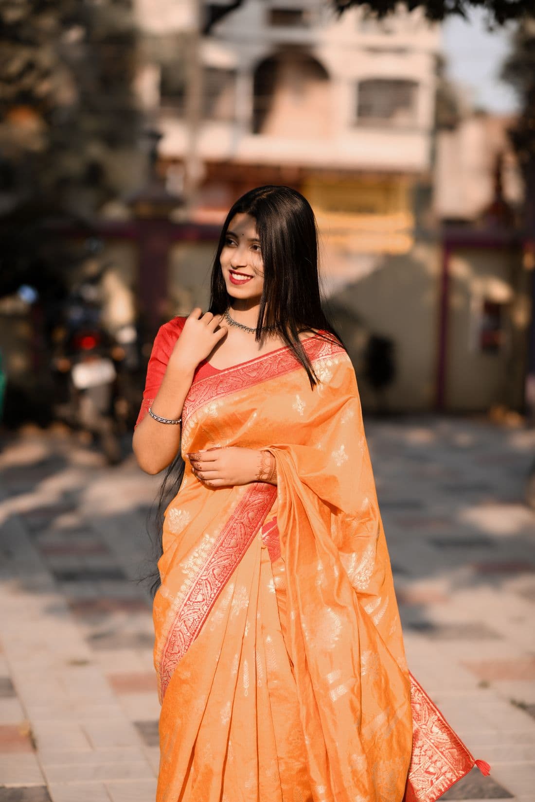 Organza & Georgette saree